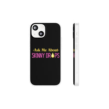 Load image into Gallery viewer, Partner.Co | Ask Me About Skinny Drops Stack Logo Yellow Pink | Flexi Phone Case