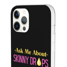 Load image into Gallery viewer, Partner.Co | Ask Me About Skinny Drops Stack Logo Yellow Pink | Flexi Phone Case