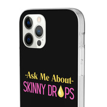 Load image into Gallery viewer, Partner.Co | Ask Me About Skinny Drops Stack Logo Yellow Pink | Flexi Phone Case
