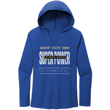 Load image into Gallery viewer, Partner.Co | Women's Perfect Tri Long Sleeve Hoodie | My Secret Super Power is Skinny Drops