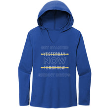 Load image into Gallery viewer, Partner.Co | Women's Perfect Tri Long Sleeve Hoodie | Get Started Now Skinny Drops