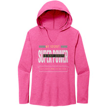 Load image into Gallery viewer, Partner.Co | Women's Perfect Tri Long Sleeve Hoodie | My Secret Super Power is Skinny Drops