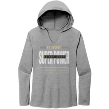 Load image into Gallery viewer, Partner.Co | Women's Perfect Tri Long Sleeve Hoodie | My Secret Super Power is Skinny Drops