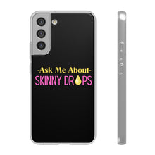 Load image into Gallery viewer, Partner.Co | Ask Me About Skinny Drops Stack Logo Yellow Pink | Flexi Phone Case