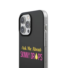 Load image into Gallery viewer, Partner.Co | Ask Me About Skinny Drops Stack Logo Yellow Pink | Flexi Phone Case