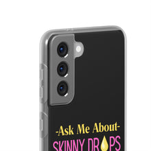 Load image into Gallery viewer, Partner.Co | Ask Me About Skinny Drops Stack Logo Yellow Pink | Flexi Phone Case