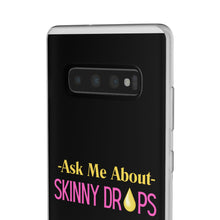 Load image into Gallery viewer, Partner.Co | Ask Me About Skinny Drops Stack Logo Yellow Pink | Flexi Phone Case