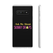 Load image into Gallery viewer, Partner.Co | Ask Me About Skinny Drops Stack Logo Yellow Pink | Flexi Phone Case