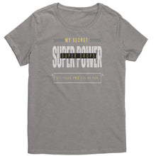 Load image into Gallery viewer, Partner.Co |District Women's T-Shirt | My Secret Super Power is Skinny Drops