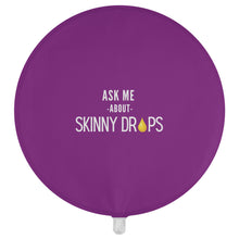 Load image into Gallery viewer, Partner.Co | Ask Me About Skinny Drops Stack Event White/Purple Logo | Event Balloon