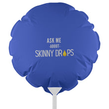 Load image into Gallery viewer, Partner.Co | Ask Me About Skinny Drops Stack Event White/Blue Logo | Event Balloon