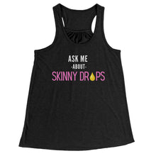 Load image into Gallery viewer, Partner.Co | Ask Me About Skinny Drops Stack Logo Pink  | Racerback Tank