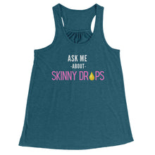 Load image into Gallery viewer, Partner.Co | Ask Me About Skinny Drops Stack Logo Pink  | Racerback Tank