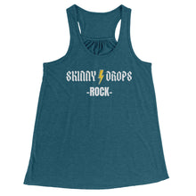 Load image into Gallery viewer, Partner.Co | Skinny Drops Rock White | Racerback Tank