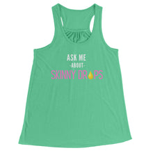 Load image into Gallery viewer, Partner.Co | Ask Me About Skinny Drops Stack Logo Pink  | Racerback Tank