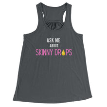 Load image into Gallery viewer, Partner.Co | Ask Me About Skinny Drops Stack Logo Pink  | Racerback Tank