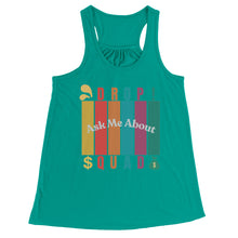 Load image into Gallery viewer, Partner.Co | Ask Me About Drop Squad Multi Logo| Flowy Racerback Tank