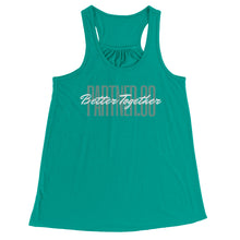 Load image into Gallery viewer, Partner.Co | Green Tall Logo | Flowy Racerback Tank
