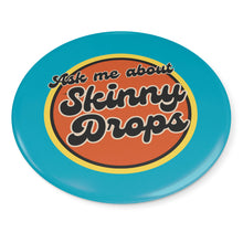 Load image into Gallery viewer, Partner.Co | Ask Me About Skinny Drops Retro Circle Blue | Button Pins