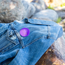 Load image into Gallery viewer, Team Impact| Ask Me WHY You Need Skinny Drops | Purple Button Pins