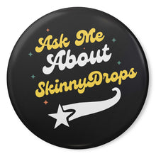 Load image into Gallery viewer, Partner.co| Skinny Drops Baseball Logo Black | Button Pins