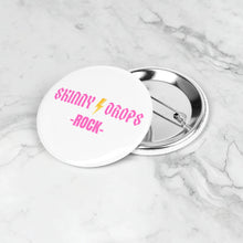 Load image into Gallery viewer, Partner.Co | Skinny Drops Rock White/Pink | Event Button Pins Packs