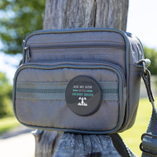 Load image into Gallery viewer, Partner.Co | Ask Me How With Skinny Drops Woman Logo | Button Pins