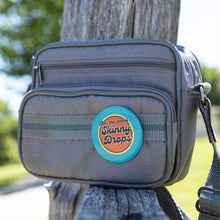 Load image into Gallery viewer, Partner.Co | Ask Me About Skinny Drops Retro Circle Blue | Button Pins