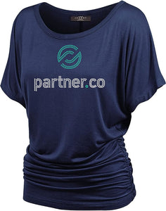 Partner.Co | BLING BUSINESS CASUAL Women's Dolman Top Short Sleeve