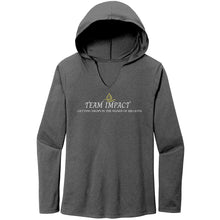 Load image into Gallery viewer, Team Impact| Women’s Perfect Tri Long Sleeve Hoodie | Ask Me WHY I Need Body Balancing Drops