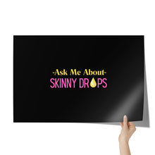 Load image into Gallery viewer, Partner.Co | Ask Me About Skinny Drops Stacked Yellow Pink  Black Logo | Event Poster