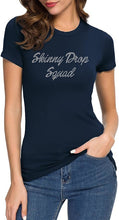 Load image into Gallery viewer, SKINNY DROPS SQUAD | FUN FITNESS Collection BLING Women&#39;s Tee Mini Logo

