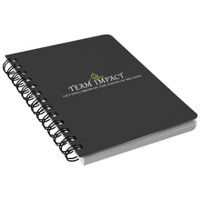 Load image into Gallery viewer, Team Impact| Spiralbound Notebook Black