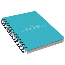 Load image into Gallery viewer, Team Impact| Spiralbound Notebook Turquoise