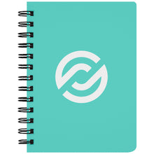 Load image into Gallery viewer, Partner.Co | Circle Logo| Turquoise Spiralbound Notebook