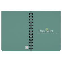 Load image into Gallery viewer, Team Impact| Spiralbound Notebook Partner.Co Green