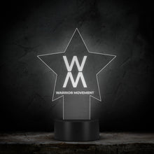 Load image into Gallery viewer, Warrior Movement | Star Pedestal LED Sign