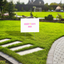 Load image into Gallery viewer, Partner.Co | Skinny Drops Rock White/Pink | Event Sign