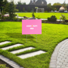 Load image into Gallery viewer, Partner.Co | Skinny Drops Rock Pink/White | Event Sign