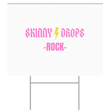 Load image into Gallery viewer, Partner.Co | Skinny Drops Rock White/Pink | Event Sign