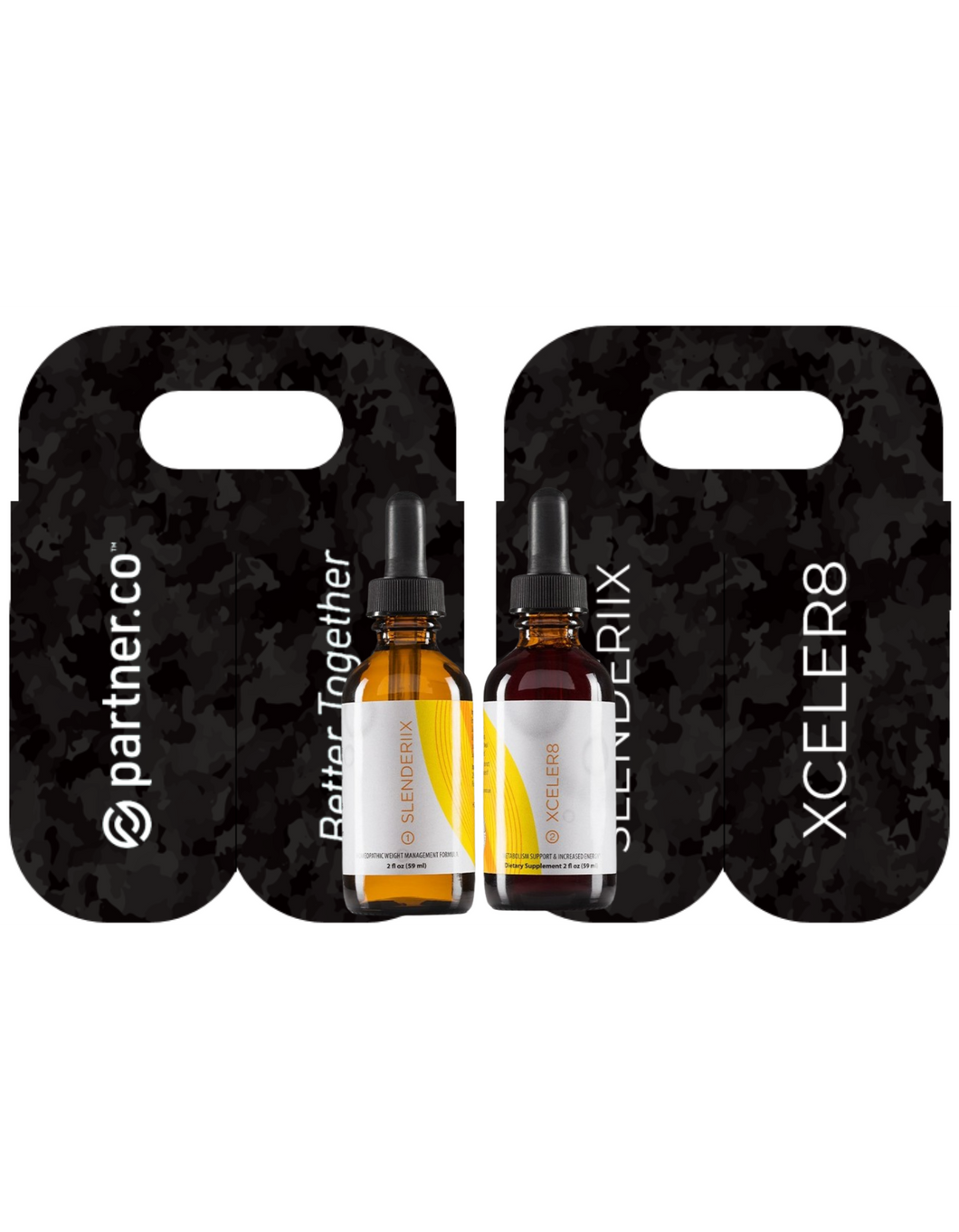 Partner.Co | Better Together Slenderiix Xceler8 Skinny Drops Mini Tote Sleeve BLACK CAMO LIMITED EDITON 10pc BULK PACK