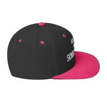 Load image into Gallery viewer, Partner.Co | Ask Me About Skinny Drops Stacked Black Logo | Snapback Hat