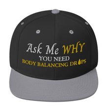 Load image into Gallery viewer, Team Impact| Ask Me WHY You Need Body Balancing Drops | Snapback Hat
