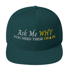 Load image into Gallery viewer, Team Impact| Ask Me WHY You Need These Drops |  Snapback Hat
