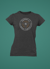 Load image into Gallery viewer, Parnter.co | DALLAS PXP Circle Logo | BLING Women's Short Sleeve Shirt V-Neck