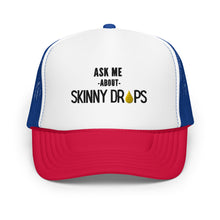 Load image into Gallery viewer, Partner.Co | Ask Me About Skinny Drops Stacked Logo American | Trucker Hat