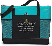 Load image into Gallery viewer, Team Impact | Getting These Drops In The Hands Of Millions BLING Gear Zipper Tote Bag