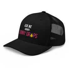 Load image into Gallery viewer, Partner.Co | Ask Me About Skinny Drops Stacked Pink/White Logo  | Trucker Hat
