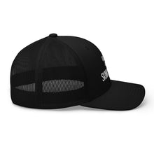 Load image into Gallery viewer, Partner.Co | Ask Me About Skinny Drops Stacked  White Logo  | Trucker Hat