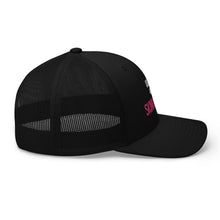 Load image into Gallery viewer, Partner.Co | Ask Me About Skinny Drops Stacked Pink/White Logo  | Trucker Hat